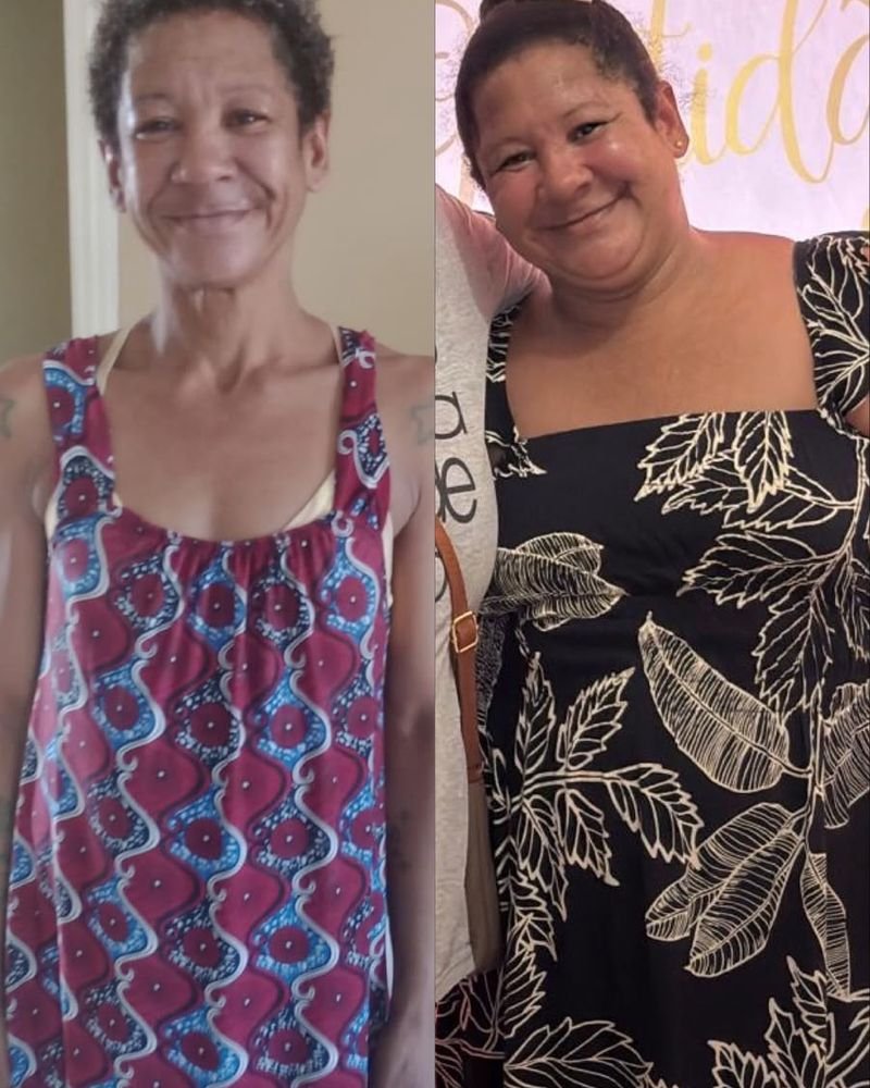 Tatiane de Paula, antes e depois do acolhimento